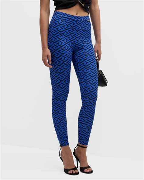 grecas versace|Versace greca leggings.